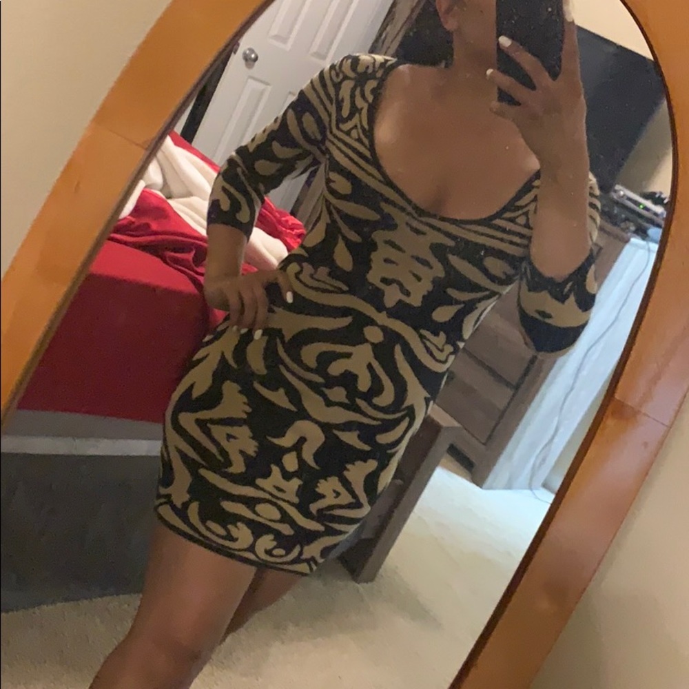 Patterned Club Dress - Picture 2 of 3